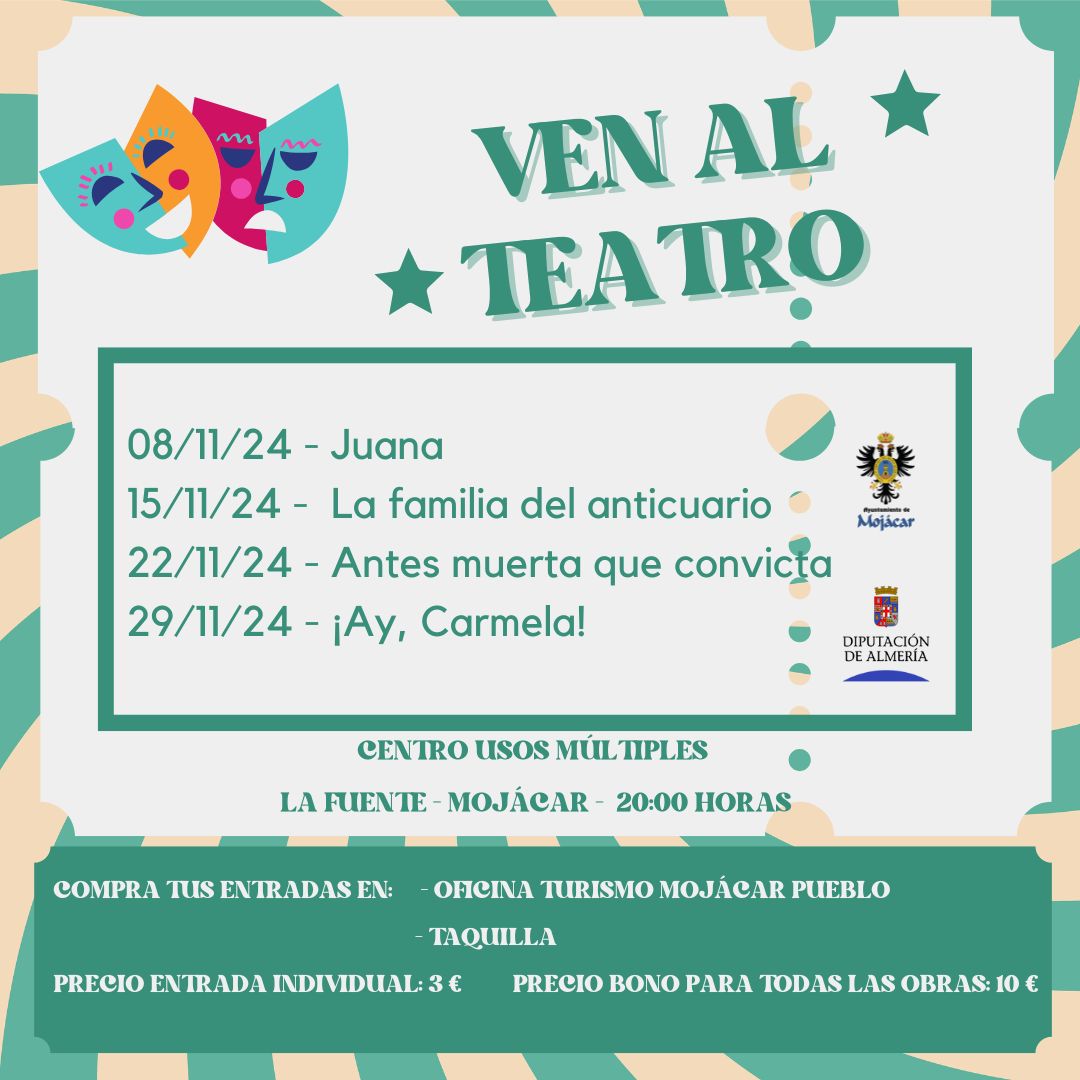 Ven al teatro. Noviembre cultural 2024